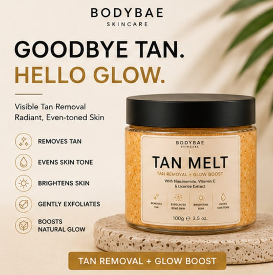 BodyBae Tan Melt Instant De-Tan Cream | Tan Removal & Brightening