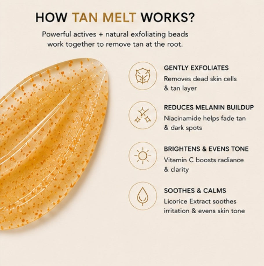BodyBae Tan Melt Instant De-Tan Cream | Tan Removal & Brightening