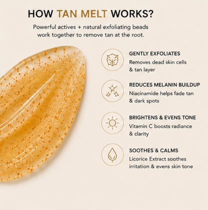 BodyBae Tan Melt Instant De-Tan Cream | Tan Removal & Brightening