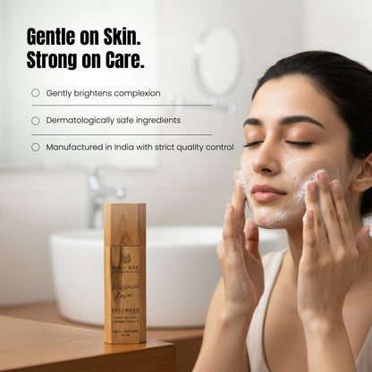 BodyBae Kashmiri Kesar Face Wash | Brightening & Gentle Glow Cleanser