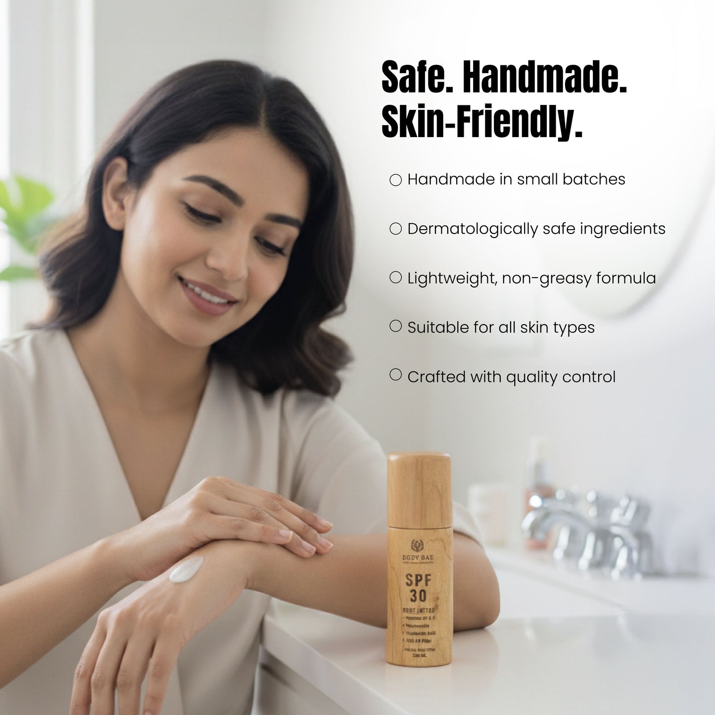 BodyBae SPF 30 Body Lotion | Hydrating Sunscreen Moisturizer with Vitamin C