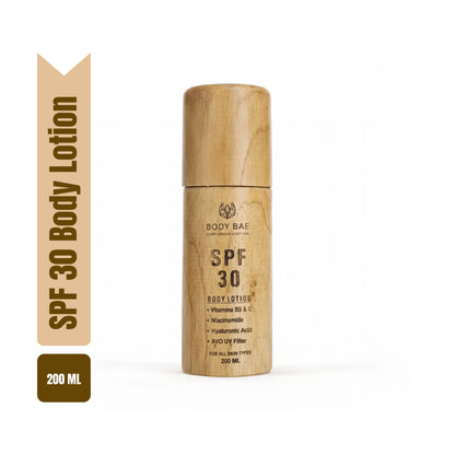 BodyBae SPF 30 Body Lotion | Hydrating Sunscreen Moisturizer with Vitamin C