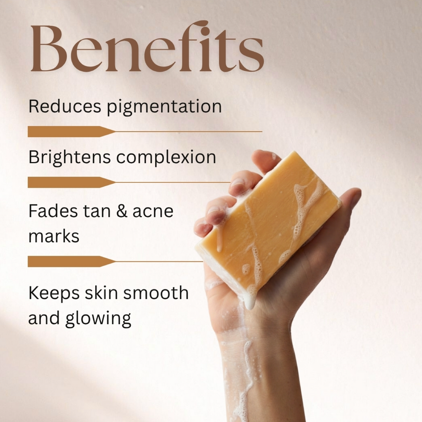 BodyBae Turmeric & Kojic Acid Soap | Brightening Anti-Pigmentation Herbal Soap